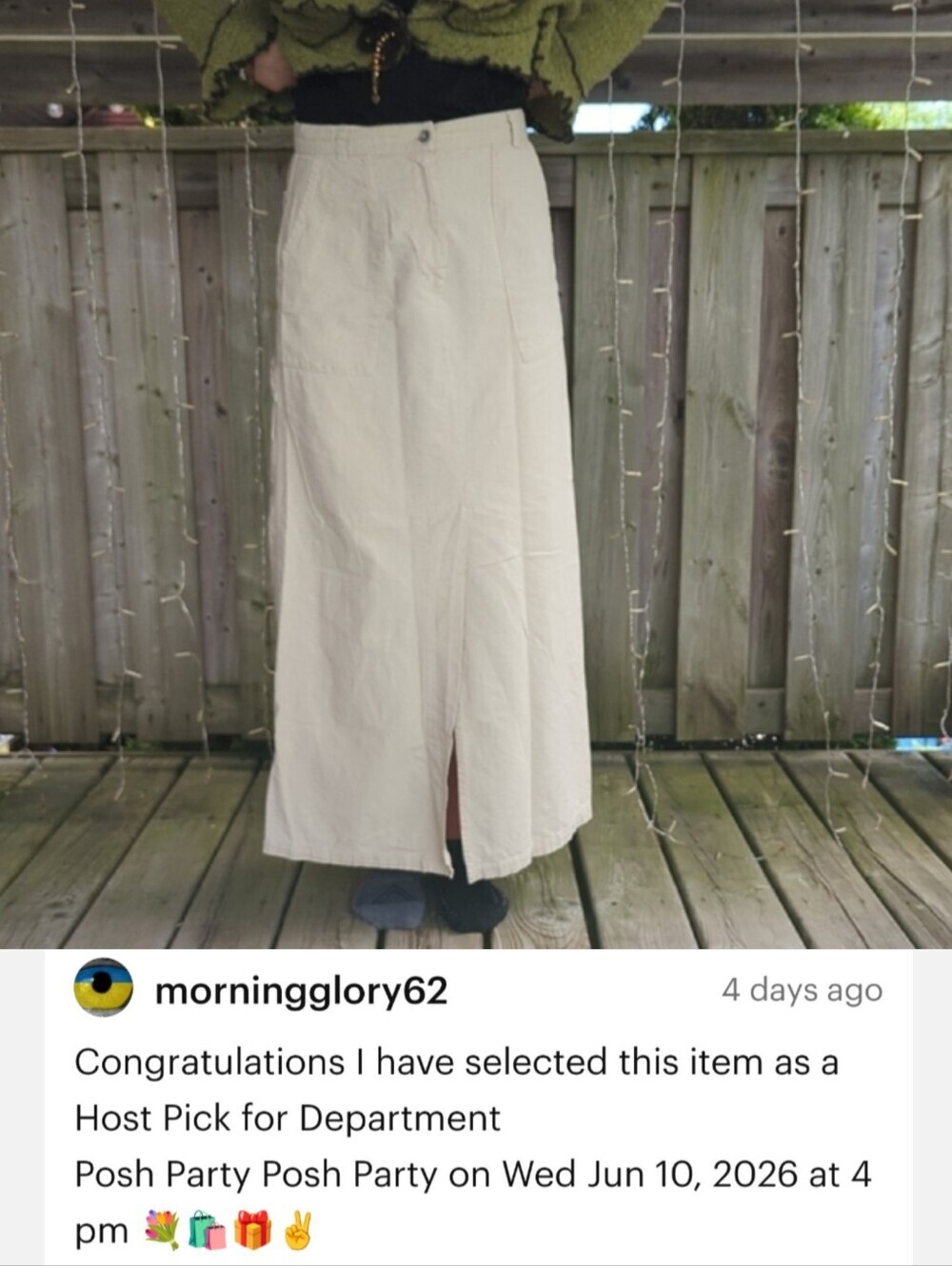 🌟Host Pick🌟Hemp Blend Long Skirt - Picture 6 of 6
